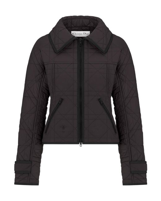Dior Black Macrocannage Fitted Jacket