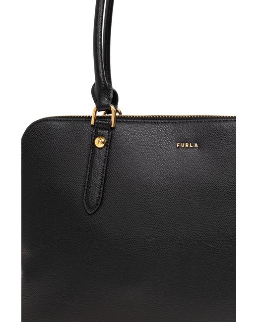 Furla Black Giulia Large Shoulder Bag