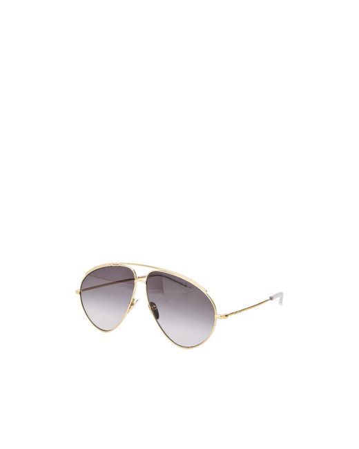Gucci White Aviator Sunglasses