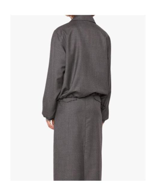Officine Generale Gray Long-Sleeve Jacket