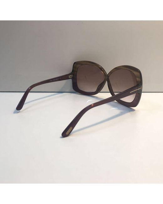 Tom Ford Pink Logo Full-Frame Sunglasses