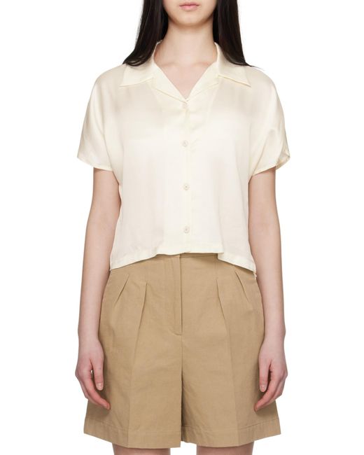 A.P.C. Natural Buttoned Short-Sleeved Shirt