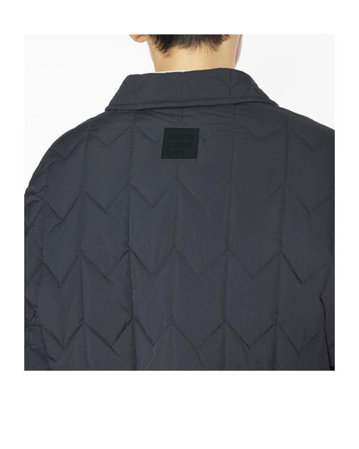Maison Kitsuné Blue Quilted Padded Jacket for men