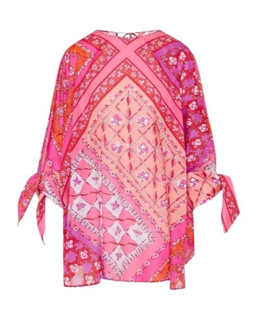 Emilio Pucci Pink Pucci Festa Printed Kaftan