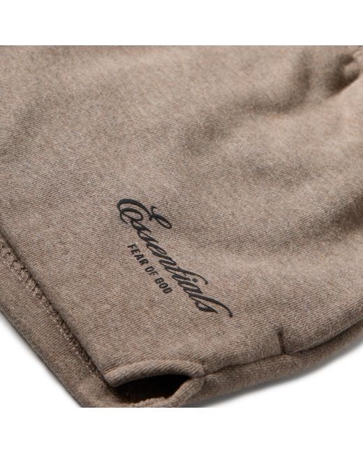 Fear Of God Gray Logo Drawstring Shorts