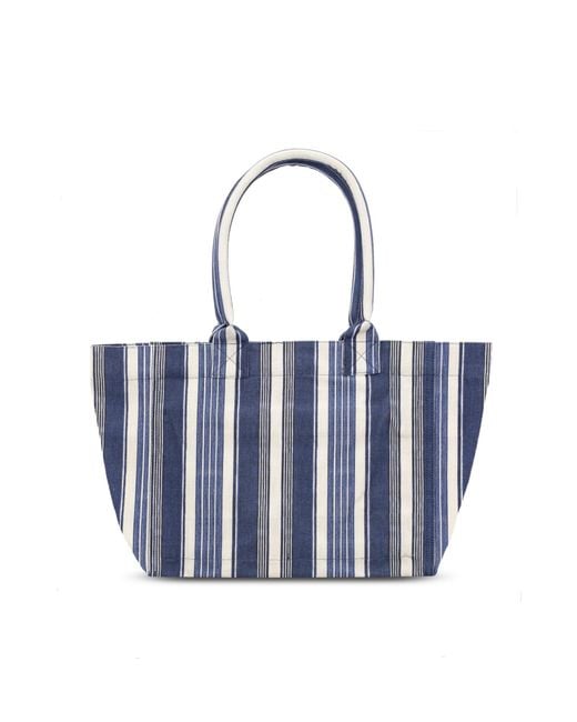 Isabel Marant Blue Logo Patch Tote Bag