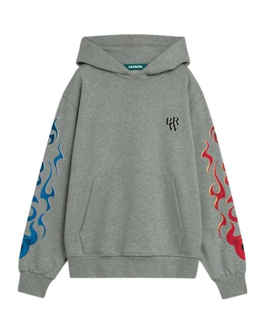 Barrow Gray Felpa Hoodie for men