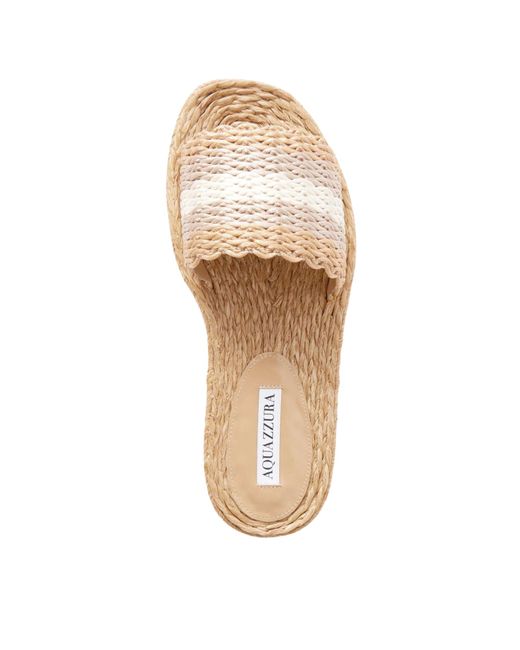 Aquazzura Natural Pya Slides