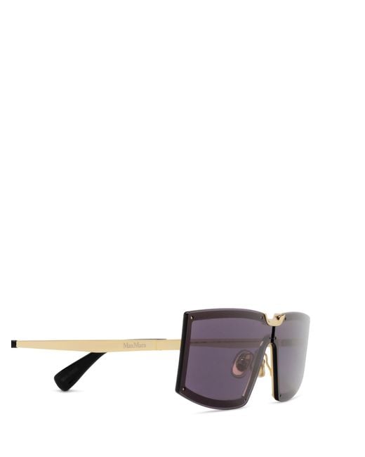 Max Mara Purple Miller 1 Rectangular Frame Sunglasses