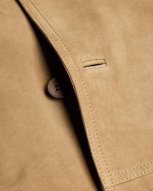 Saint Laurent Natural Long-Sleeved Coat