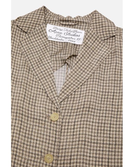 Acne Natural Faux-Fur Collar Jacket