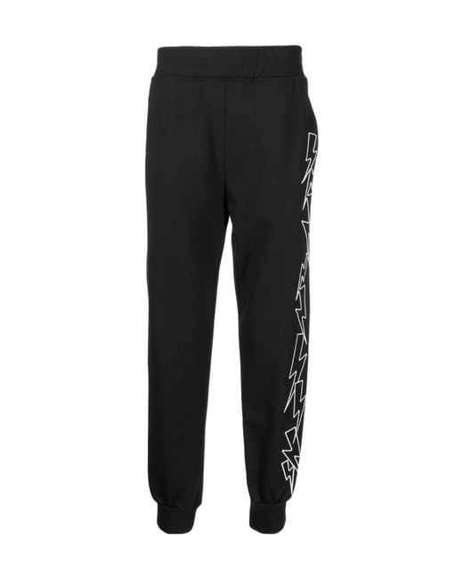 Neil Barrett Black Logo Sweatpants for men
