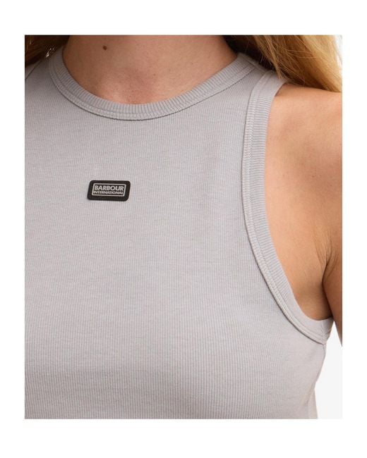 Barbour Gray Logo-Detail Vest