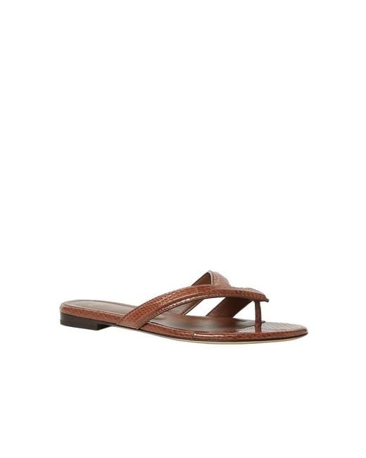 Fendi Brown Fling Flatform Flip-Flops