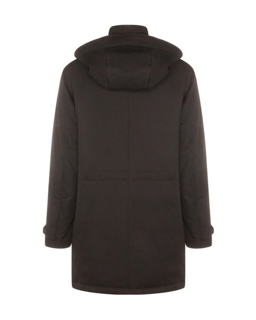 Zegna Blue Long Sleeved Hooded Coat for men