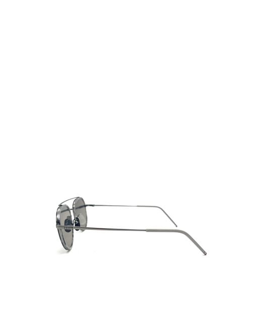 Thom Browne Multicolor Eyewear Pilot-Frame Sunglasses
