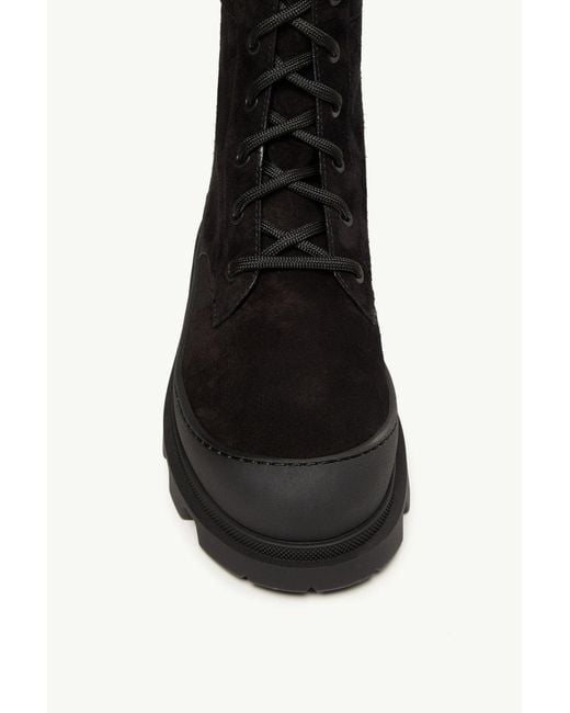 Moncler Black Vera High-Top Lace-Up Boots