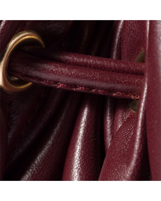 Miu Miu Red Drawstring Clutch