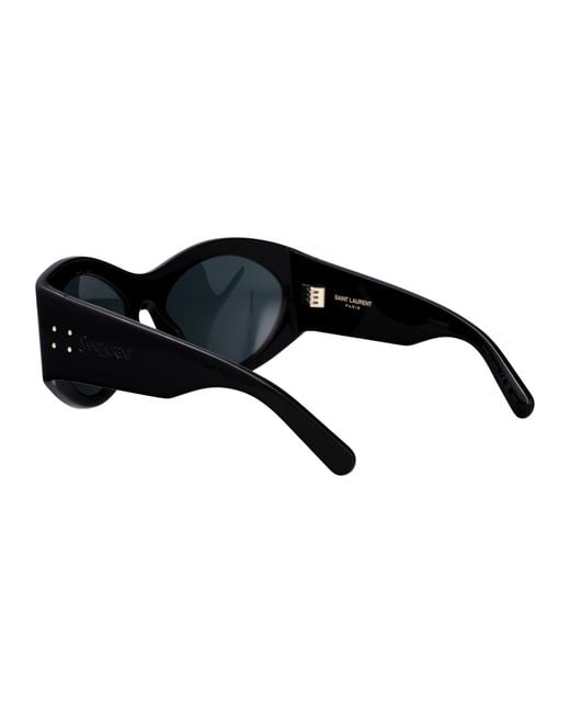 Saint Laurent Black Eyewear Cat-Eye Frame Sunglasses