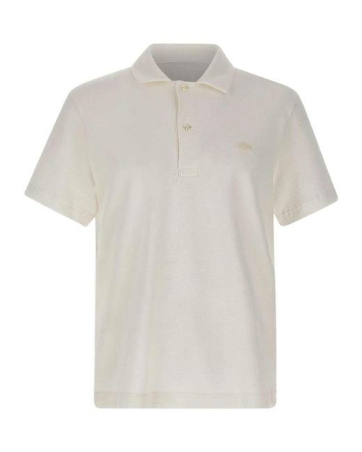 Lacoste White Classic Fit Polo Shirt for men