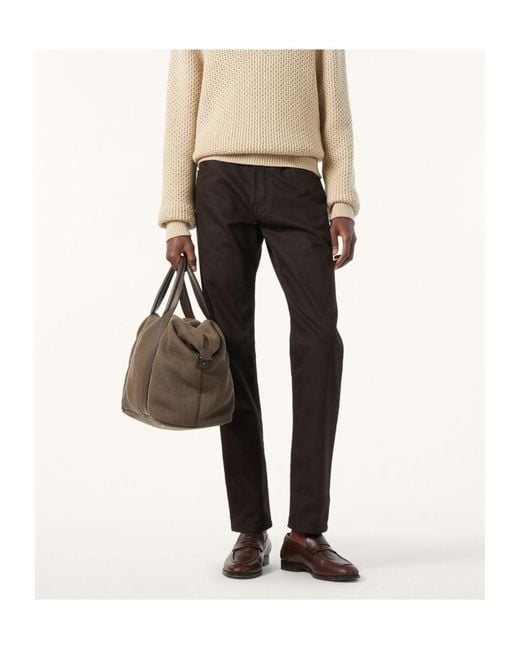 Loro Piana Black Belt Loop Jeans for men