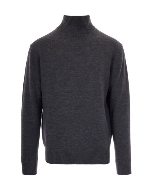Paolo Pecora Blue Long-Sleeved Sweater for men