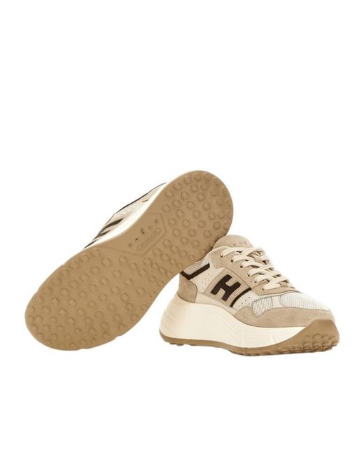 Hogan Natural Hi-Fi Lace-Up Sneakers