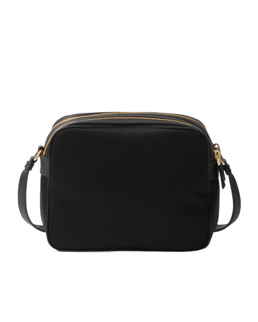 Prada Black Re-Edition 1978 Re-Nylon And Saffiano Leather Mini Shoulder Bag