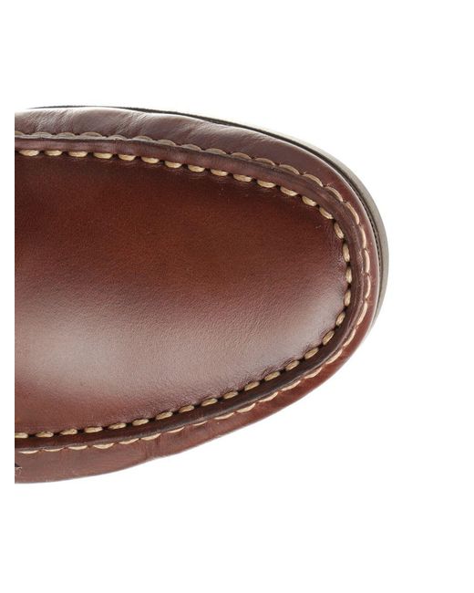 Paraboot Brown Barth Logo Patch Lace-Up Shoes for men