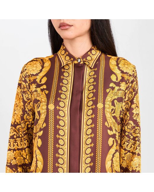Versace Yellow Printed Shirt