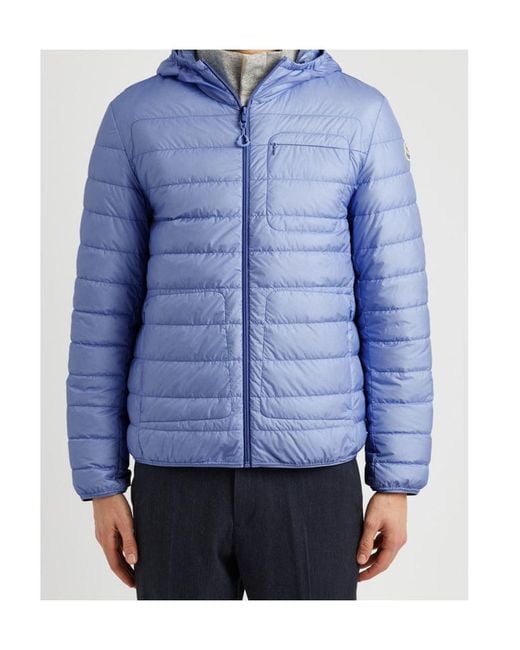 Moncler Blue Pulao Quilted Shell Jacket for men