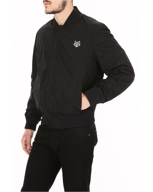 KENZO Black Double-Sided Pilot Casual Jacket for men