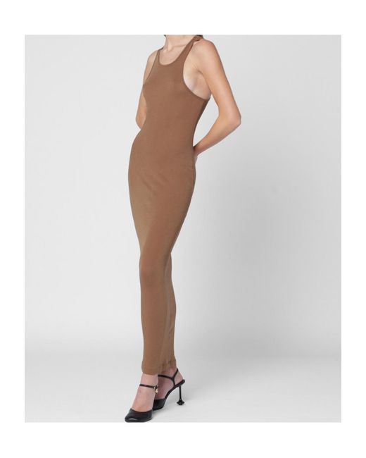 Entire studios Natural Racerback Maxi Dress