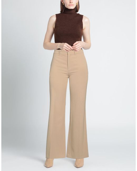 Chloé Natural Straight-Leg Casual Suit Pants