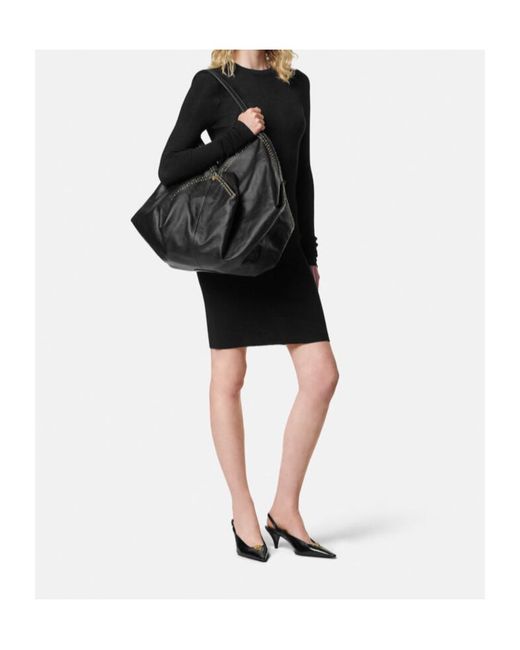 Versace Black Fitted Knitted Mini Dress