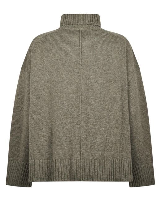 Soeur Green Long-Sleeve Turtleneck Sweater
