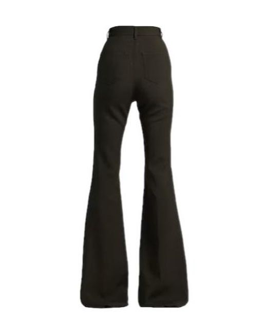 Rick Owens Black Solid Color Loose Pants