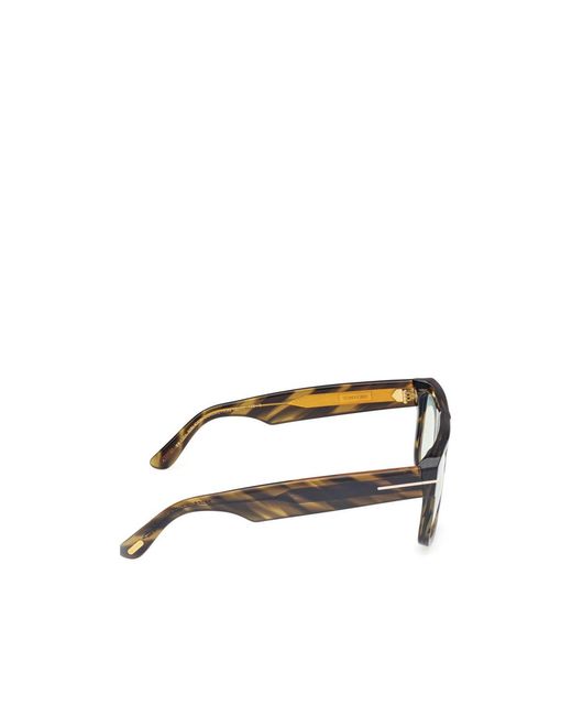 Tom Ford White Eyewear Pilot Frame Sunglasses for men