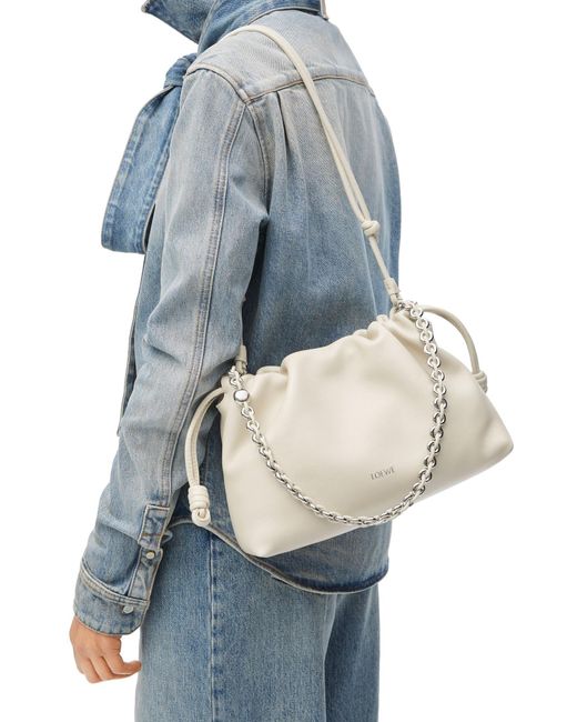 Loewe Natural Flamenco Medium Drawstring Shoulder Bag