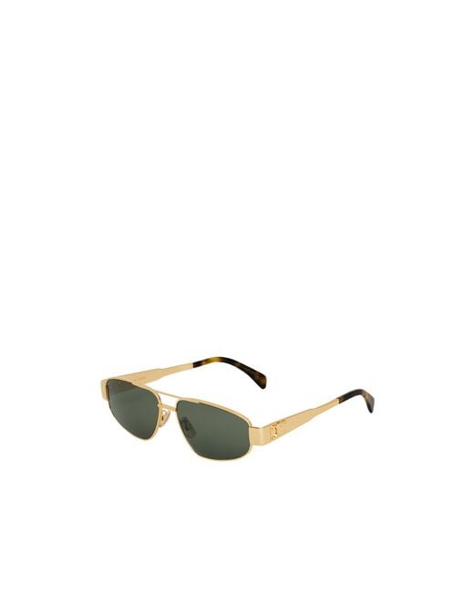 Céline Green Triomphe Metal 03 Sunglasses for men