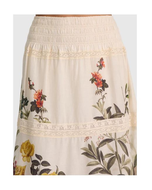 Alice + Olivia Metallic Floral-Print Tiered Maxi Skirt