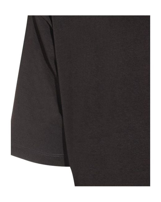 Thom Krom Black Oversized Crew Neck T-Shirt for men