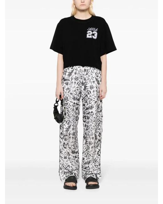 Off-White c/o Virgil Abloh White Tattoo-Print Pyjama Pants