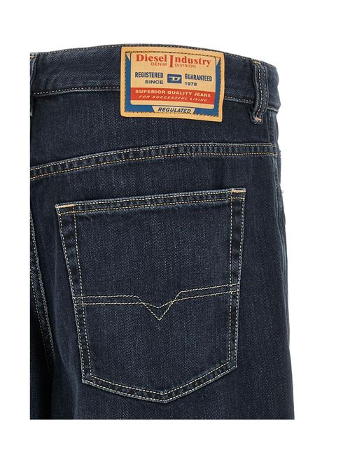 DIESEL Blue Belt-Loop Jeans for men
