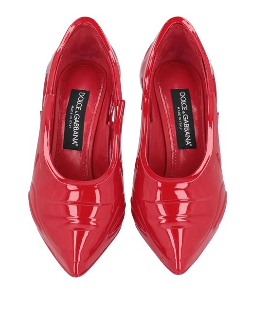 Dolce & Gabbana Red Solid Color Courts