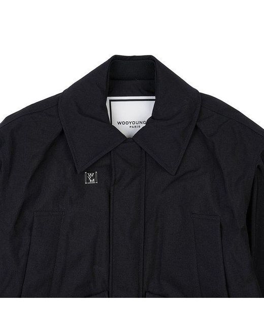 Wooyoungmi Blue Long-Sleeved Casual Jacket for men