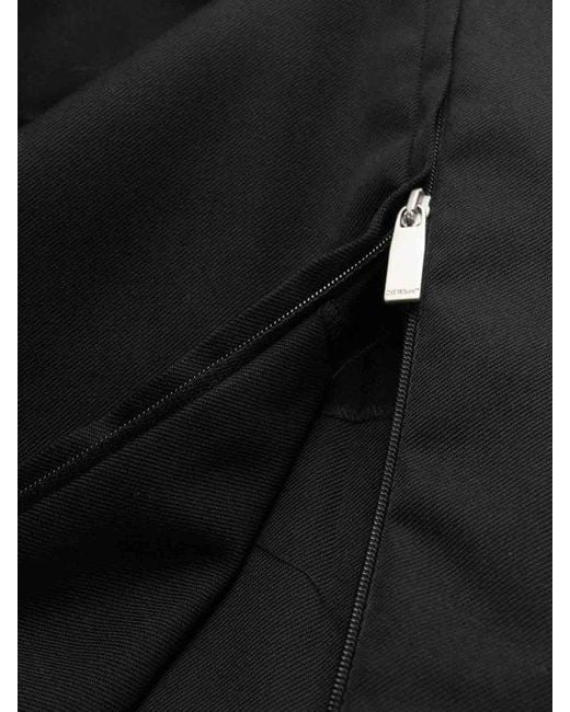 Off-White c/o Virgil Abloh Black High Waist Straight Leg Pants for men