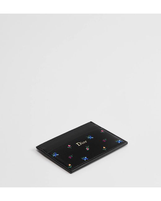 Dior Black Amour Freesia Card Holder