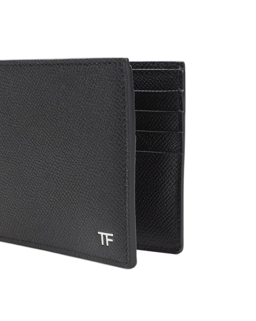Tom Ford Black Logo-Detail Leather Wallet for men