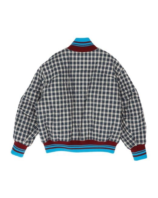 Dries Van Noten Blue Zip-Up Jacket
